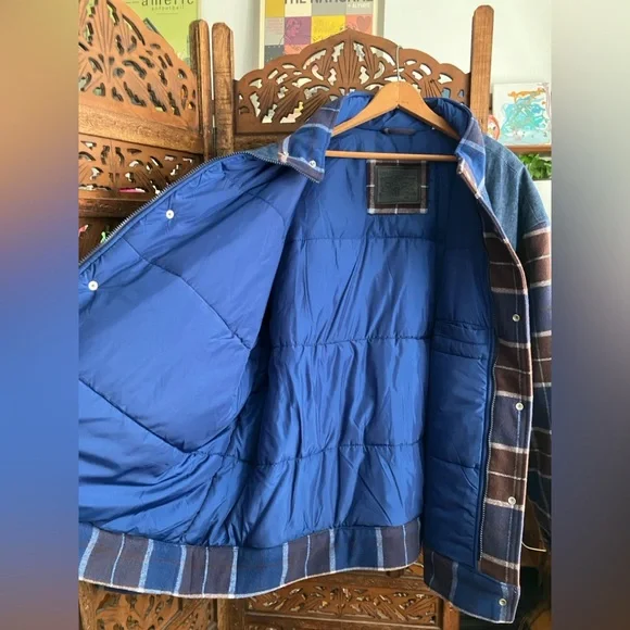 Levi’s plaid, western bomber; wool blend - Picture 4 of 9